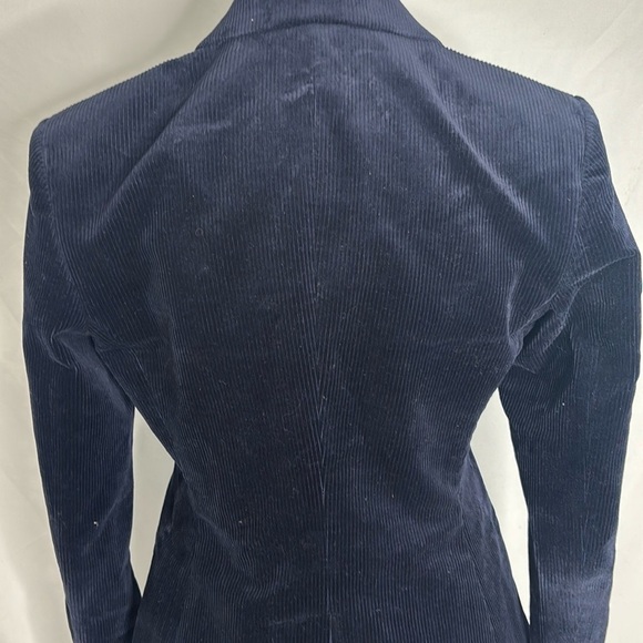 Theory Deep Navy Power Corduroy One Button Blazer/Jacket - Picture 7 of 7